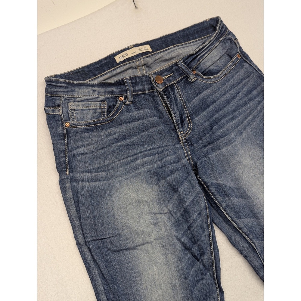 BKE Payton Universal Fit Mid Rise Straight Leg Womens Jeans Denim size 26 BGK107